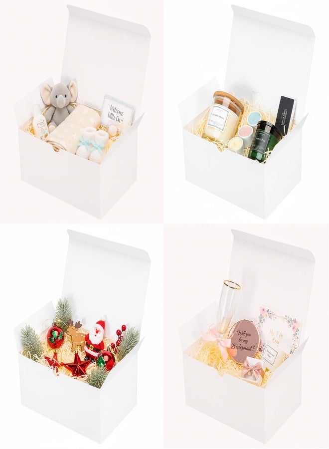 UnicoPak 24 Pack 9x6x4 Gift Boxes, White Gift Boxes with Lids for Presents Bulk for Gifts Birthday Wedding Bridesmaid Proposal Valentine Holiday Christmas - Image 3